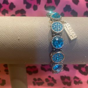 Blue Gem Sugar Stack Bracelet